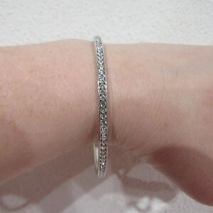 Cubic Zirconia Bangle Bracelet EUC